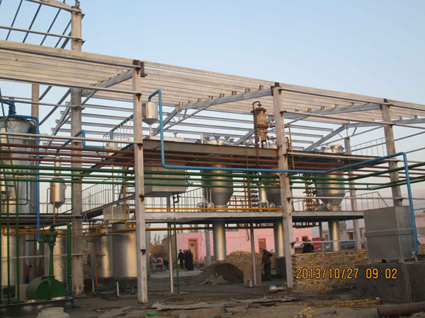 新疆庫爾勒龍康糧油公司棉籽油精煉設備工程項目